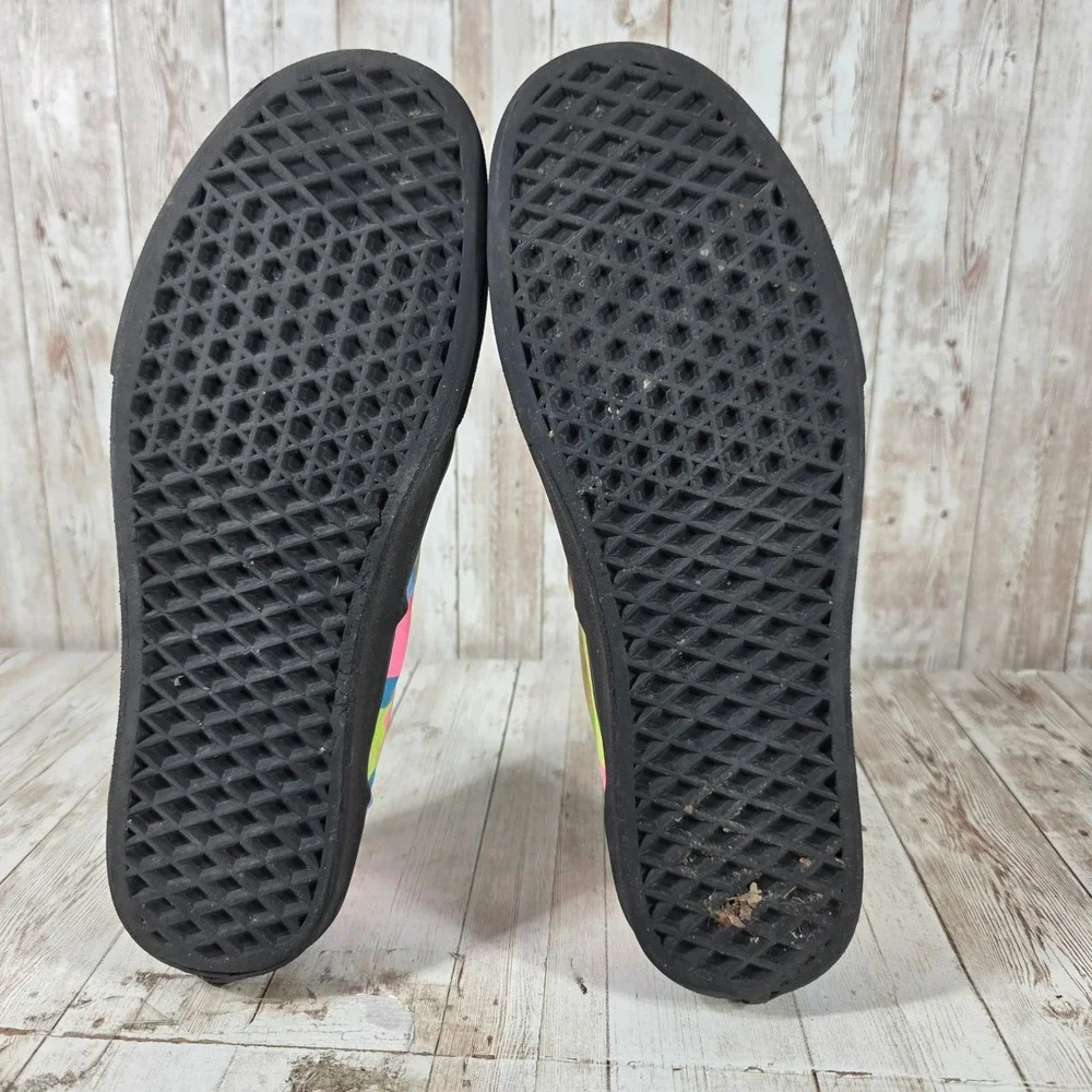 Vans Era Neon Camo Sneakers Multi Color‎ Black Low Shoes Womens 12 Mens 10.5